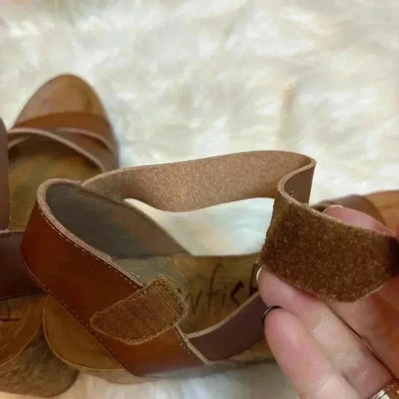Blowfish Malibu Hapuku Wedge Heel Sandals Brown Size 10 - Picture 4 of 7